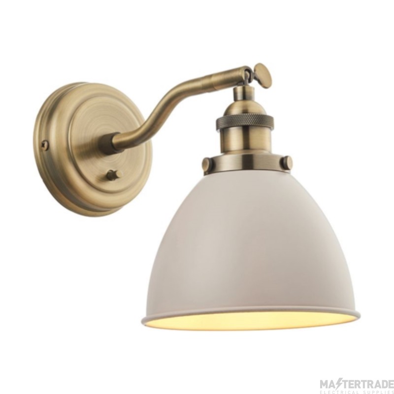 Endon Franklin 1 Light Wall In Satin Taupe