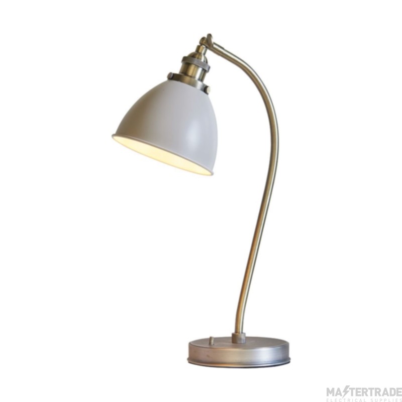 Endon Franklin 1 Light Table Task Lamp In Satin Taupe