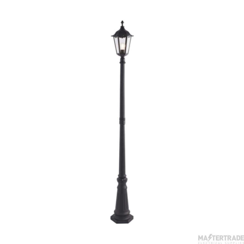 Endon Burford 1 Light Outdoor Lamp Post In Matt Black