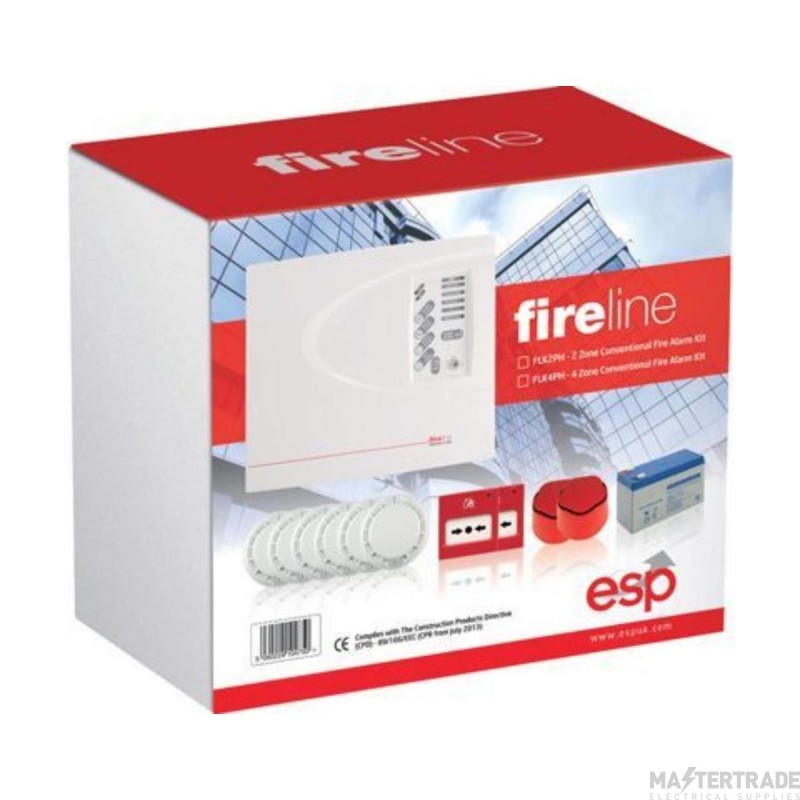 ESP FIRELINE Alarm 2 Zone Conventional Fire Kit