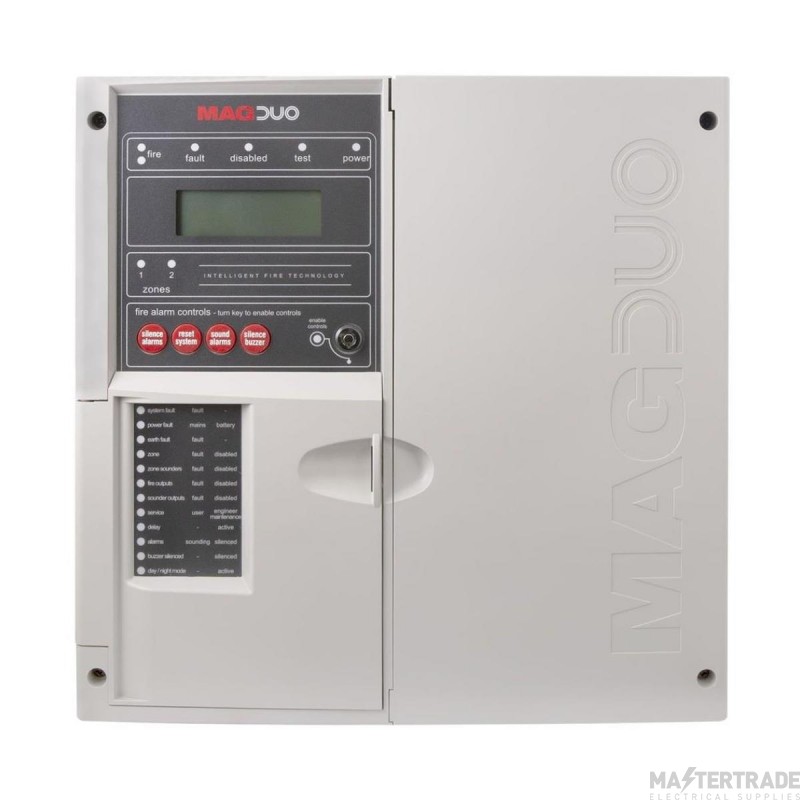 ESP MAGDUO Fire Alarm Panel 2 Zone Wire Grey