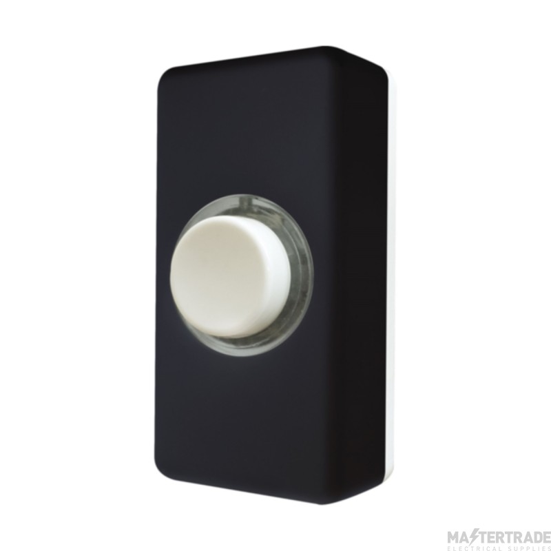 Eterna Bell Push Wired Illuminated Interchangeable IP20 White/Black