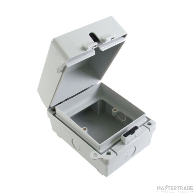 Eterna 1 Gang Waterproof Accessory Box IP65 Grey