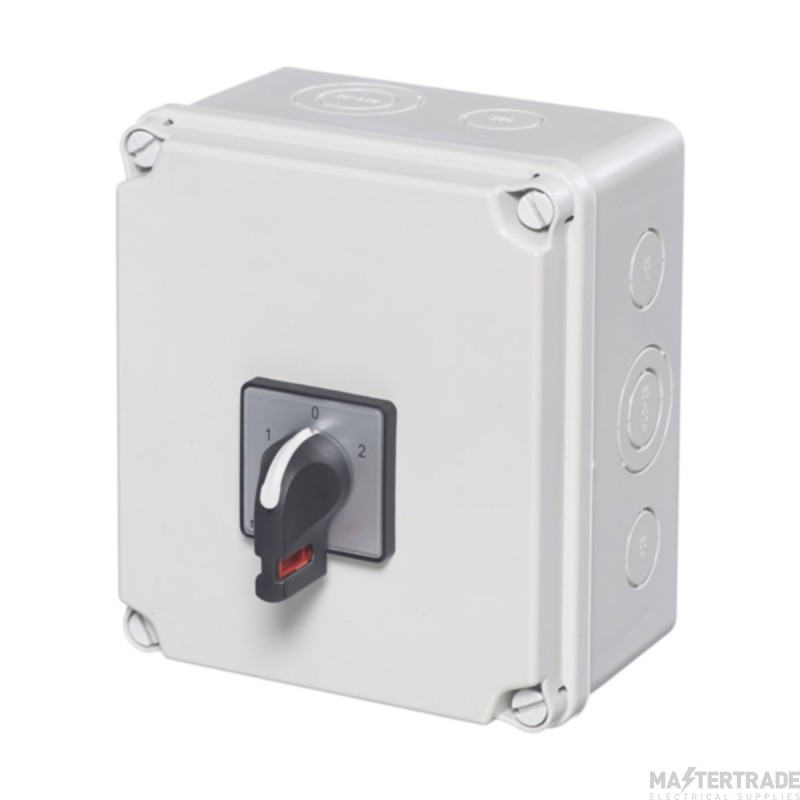 Europa Changeover Switch DP Enclosed AC-22 Insulated 40A