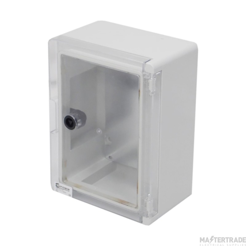 Europa Enclosure Insulated Clear Door c/w Back Plate & Brackets IP65 IK09 300x250x130mm ABS