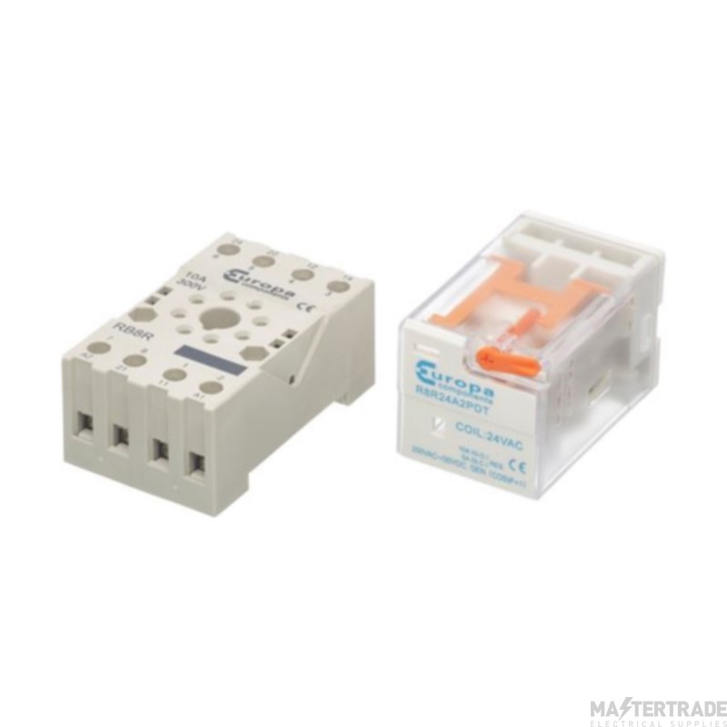 Europa Relay Octal 8 Pin 2PCO 10A 12VDC
