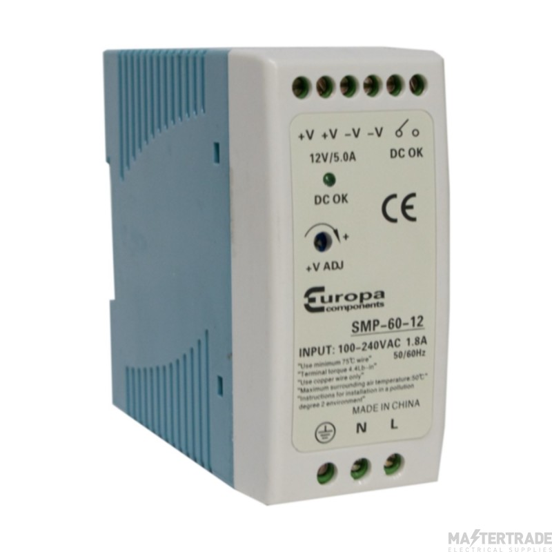 Europa Power Supply Switch Mode 5A 60W 12V DC