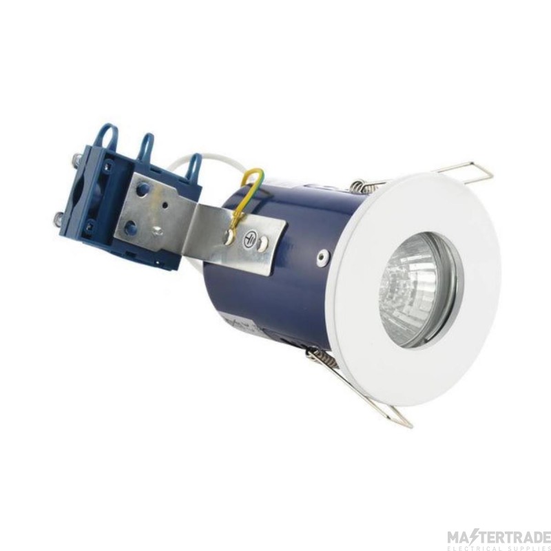 Forum White IP65 LED Ready GU10 Fire Rated Downlight 50W 240V 70mm Cutout