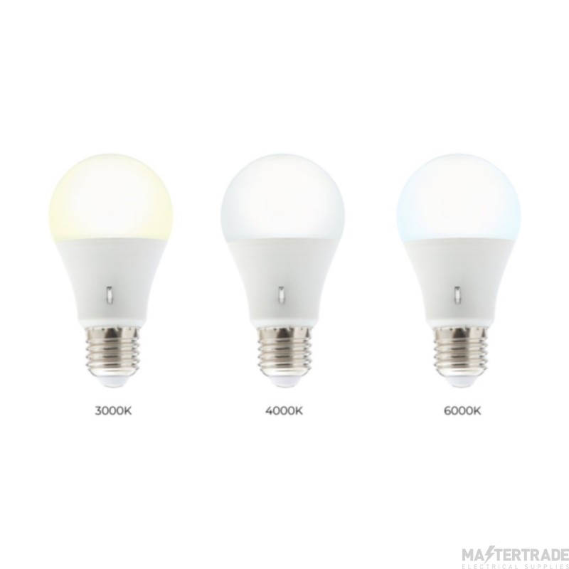 Forum 12W E27 GLS LED CCT Lamp 1050 Lumens in White Finish
