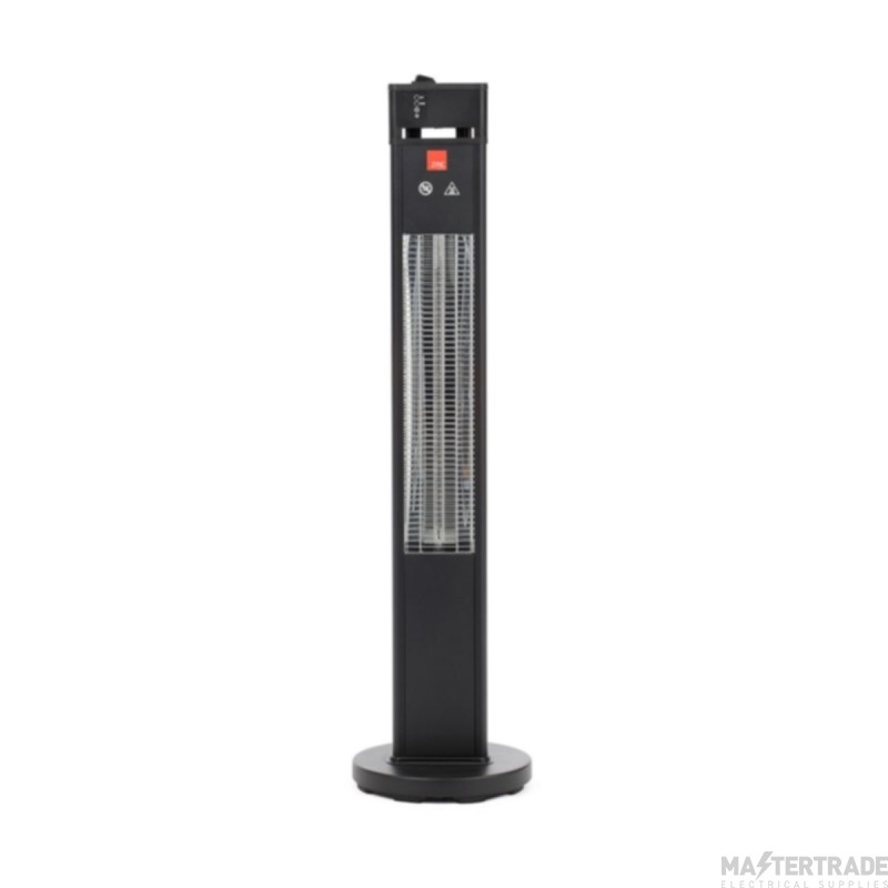Forum Black Blaze Floor Standing Patio Heater IP55