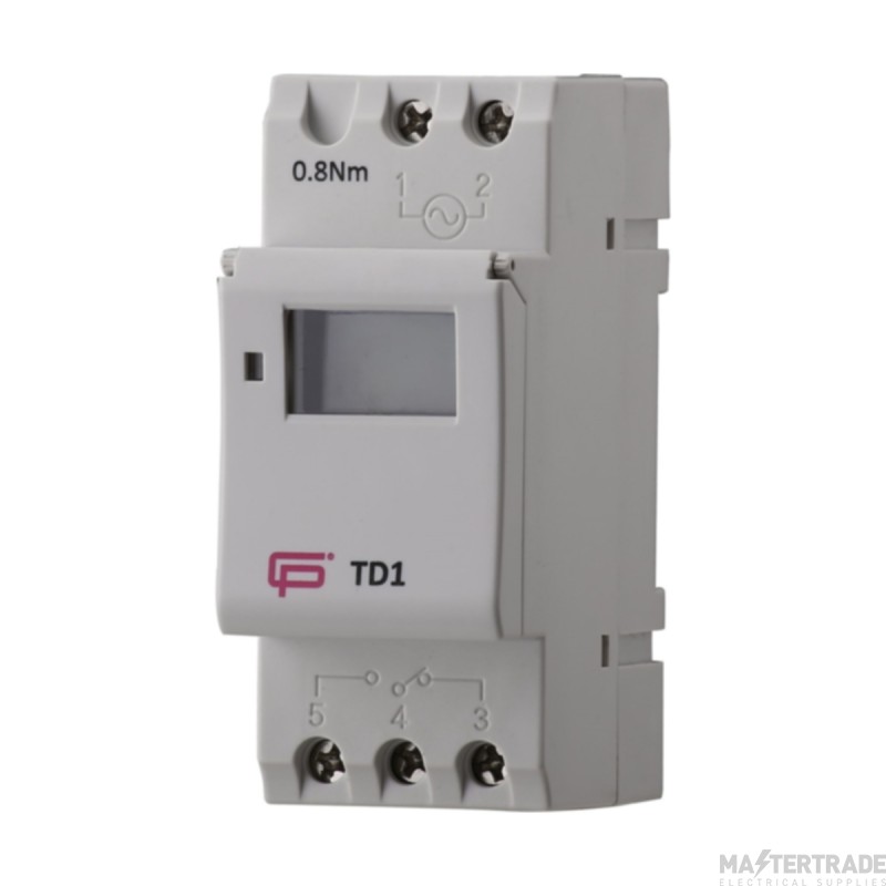 FuseBox TD1 16A 7 Day 1Channel Time Switch