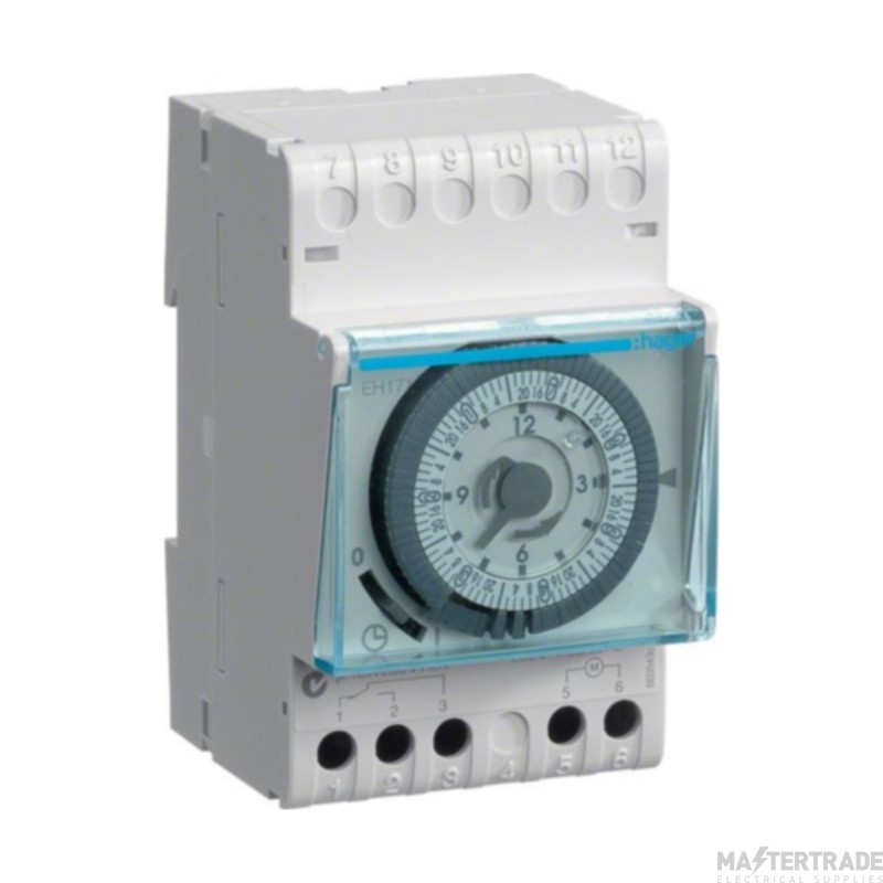 Hager Time Switch Quartz Weekly 3 Module 16A 230V