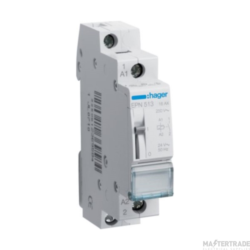 Hager Relay 1NO Latching 16A 24V 50HZ
