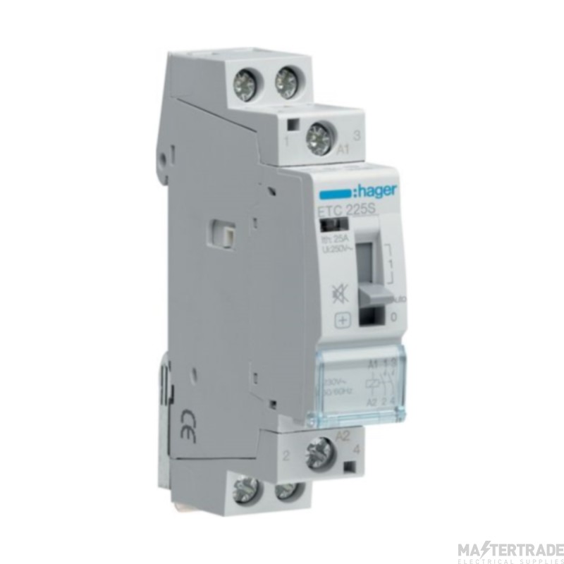 Hager Commercial Contactor Night & Day 2NO Humfree 25A 230V