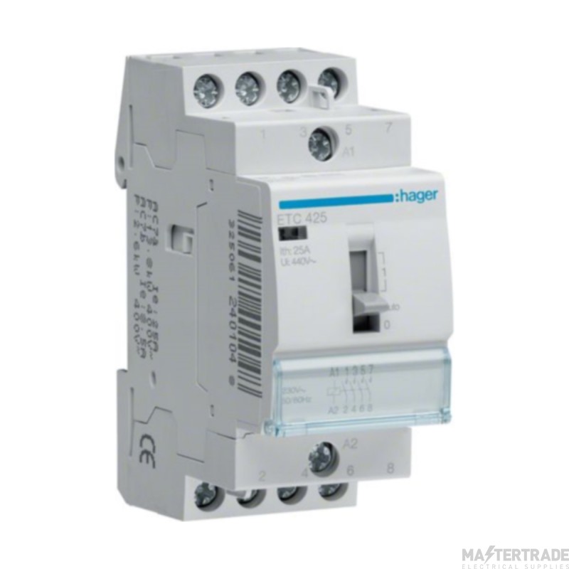 Hager Contactor Night & Day 4NO 25A 230V