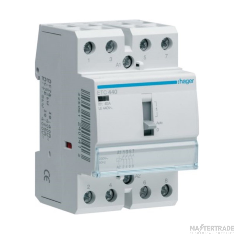 Hager Contactor Night & Day 4NO 40A 230V