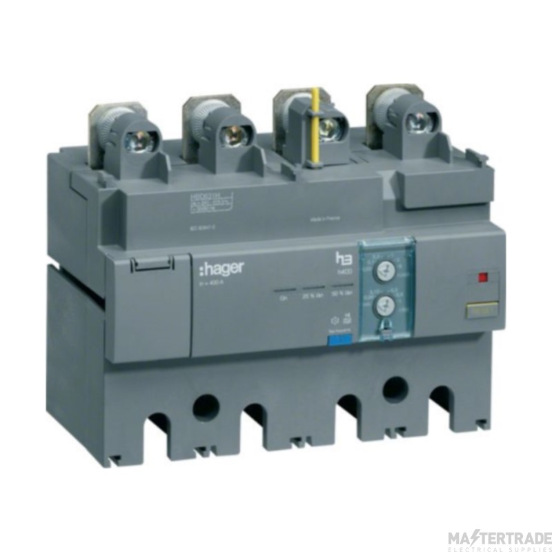Hager Commercial RCD 4P Add-On Time Delayed 500A 30-6000mA