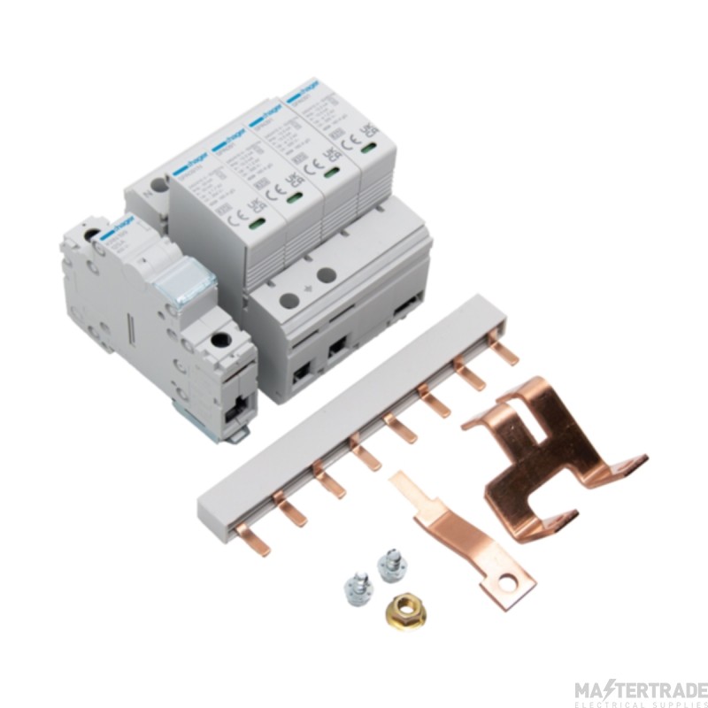 Hager JK101SPD 125A Type 1 & 2 Surge Protector Kit