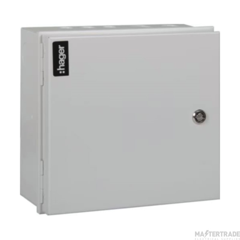 Hager JK110 10 Way SP&N Type A Distribution Board c/w 100A Switch
