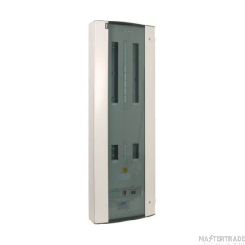Hager Invicta Distribution Board Metered TPN Lighting/Power 8+6Way Dual Vertical 125A