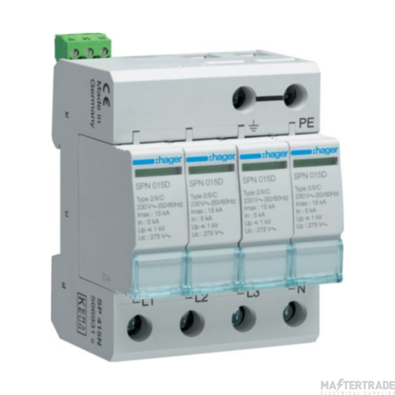 Hager Surge Protector TP+N