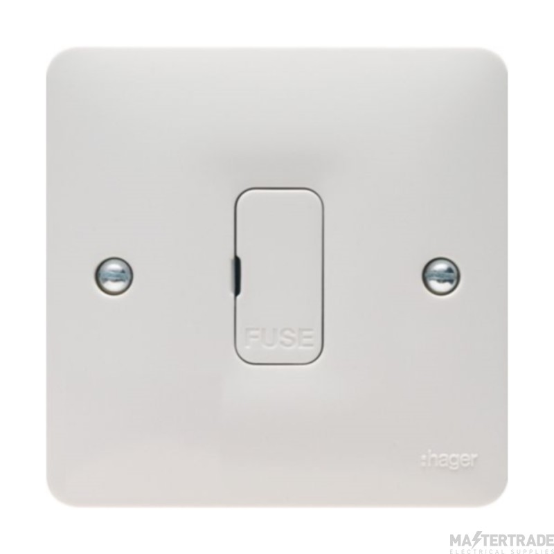 Hager Sollysta 13A Unswitched Fused Connection Unit White