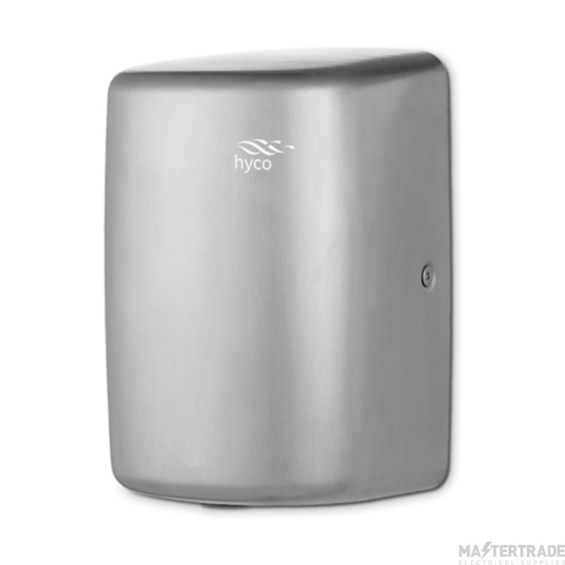 Hyco Arc Hand Dryer Automatic 1.25kW 255x173x150mm Brushed Stainless Steel