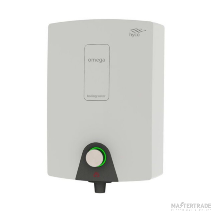 Hyco Omega Water Heater Wall Mounted Boiling 1 Year Onsite Warranty 3Ltr 500x331x253mm White