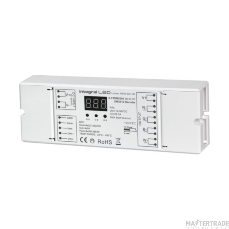 Integral Decoder DMX 512 Constant Voltage 384/768/1152W 12-36V DC