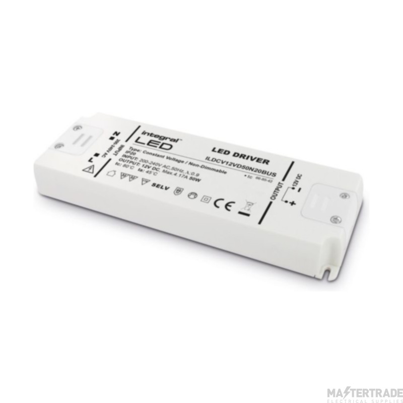 Integral Driver Contact Voltage LED Non-Dimmable IP20 Max Output 3.12A 75W 24V DC