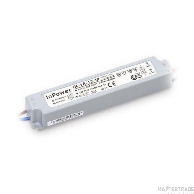 Driver InPower Range 18w 12v IP67 (Non Dimmable)