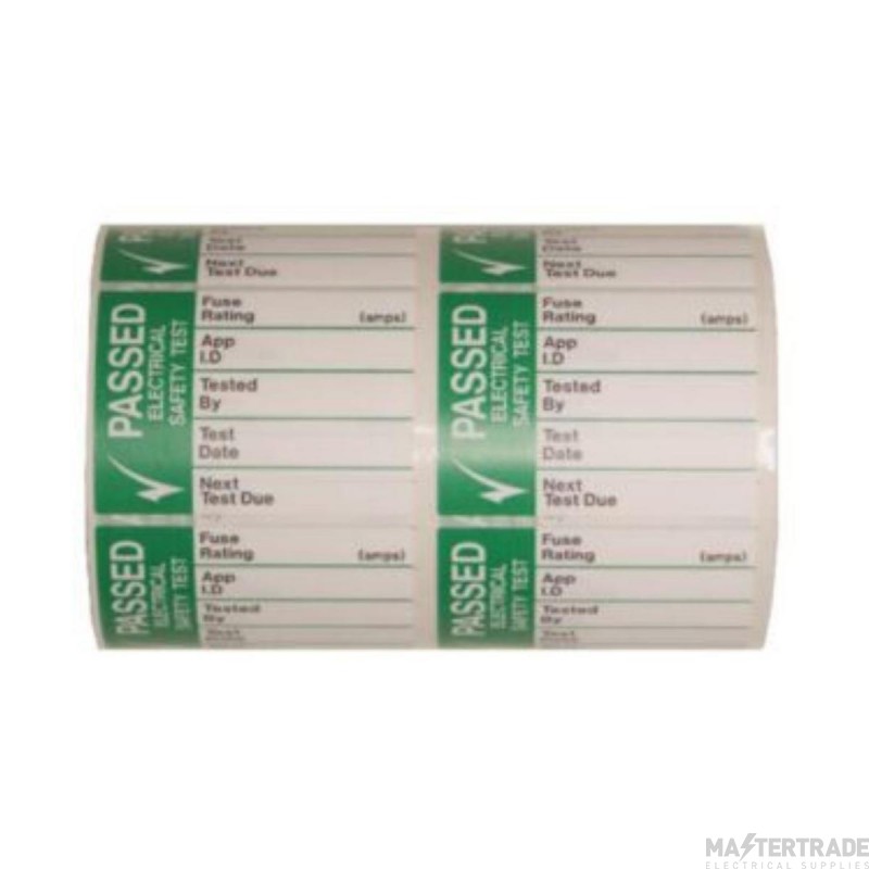 Write On Pass Test Large Self Adhesive Vinyl 42.5x32.5mm Pack=250