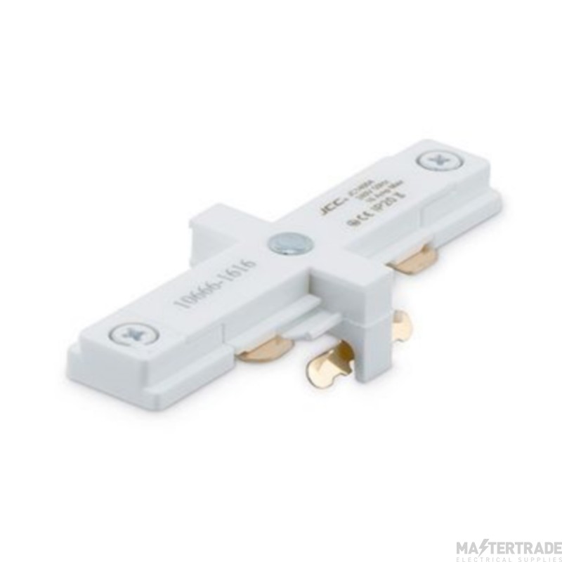 JCC Mainline Mains IP20 Straight Track Connector White