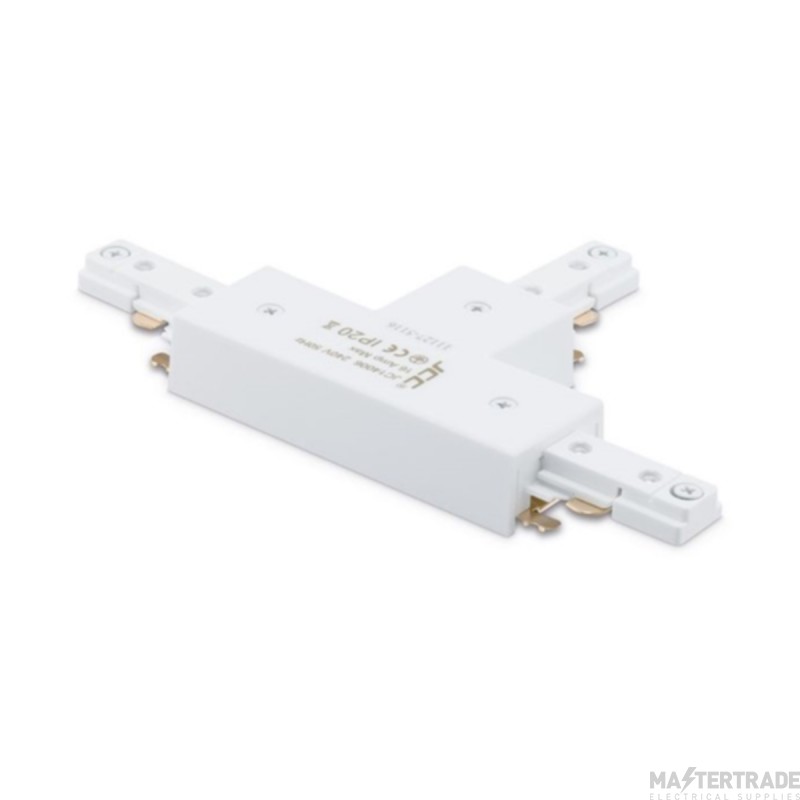 JCC Mainline Mains IP20 Track T-Connector White