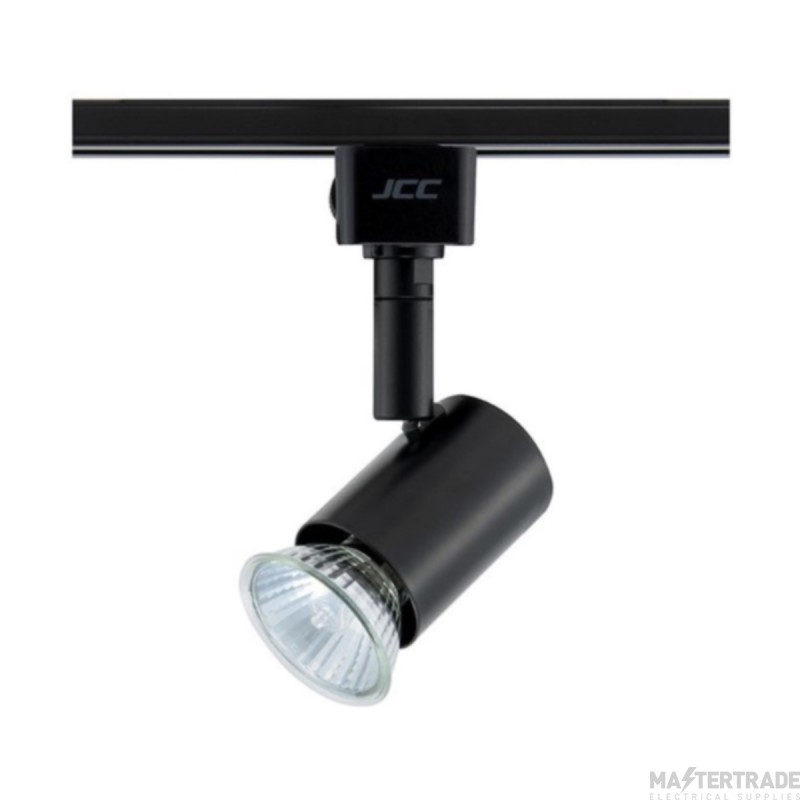 JCC Mainline Standard Mains IP20 Track Spotlight HiSpot ES50 50W GU10 Black