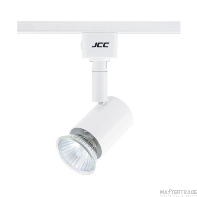JCC Mainline Standard Mains IP20 Track Spotlight HiSpot ES50 50W GU10 White
