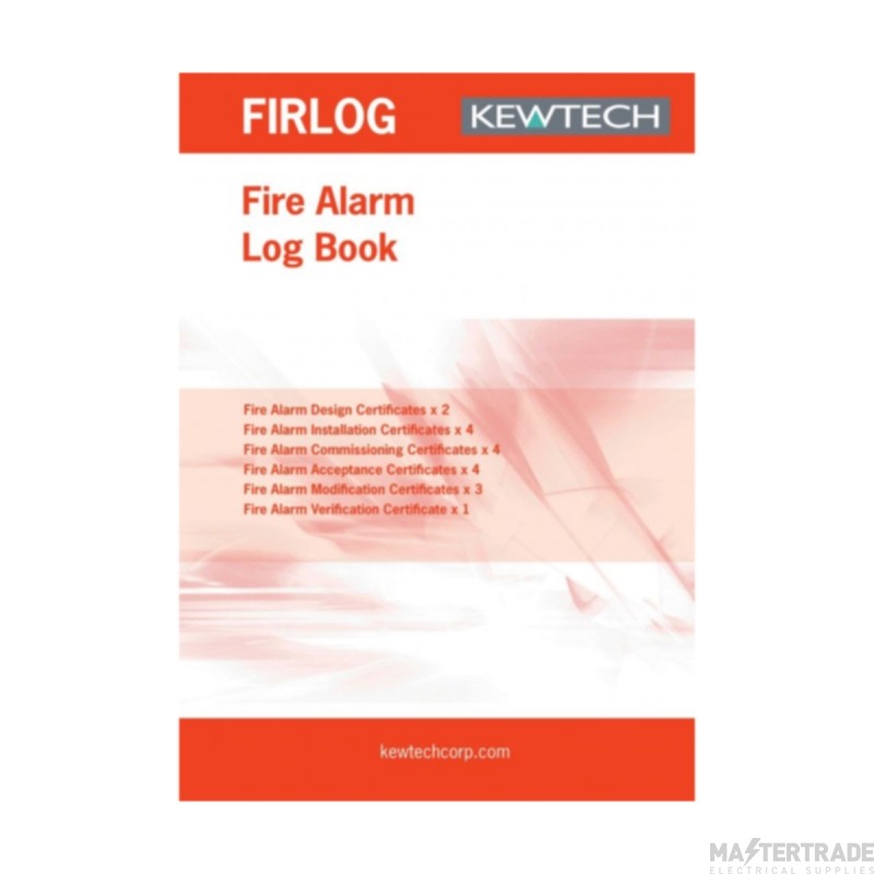 Kewtech Log Book Fire Alarm A4 Red