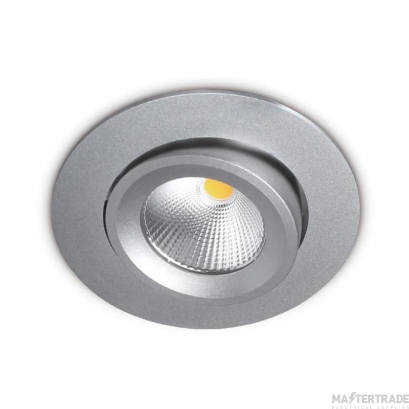 Kosnic Tatio 15W Circular LED Wall Washer 36Deg 3000K Silver