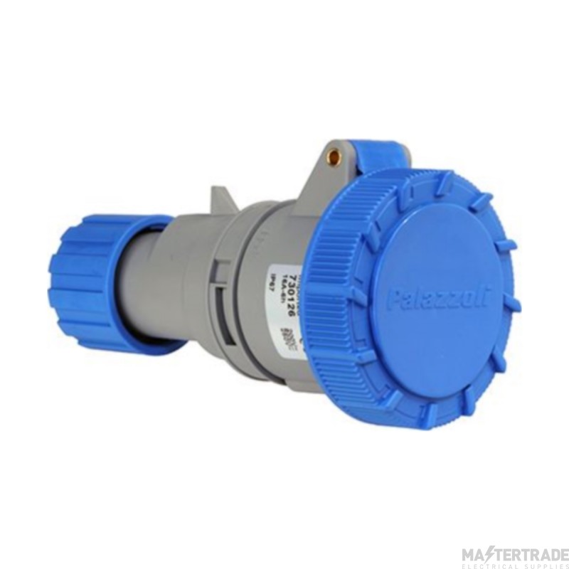 Lewden Multimax 2P+E 16A 230V IP67 Industrial Connector Blue