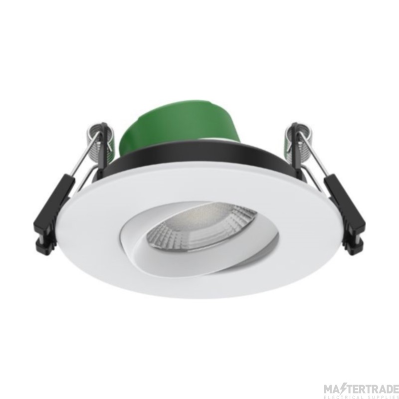 Lumineux 430860 Avon Pro 4W & 6W Fire Rated 360° Gimbal Downlight 4CCT White