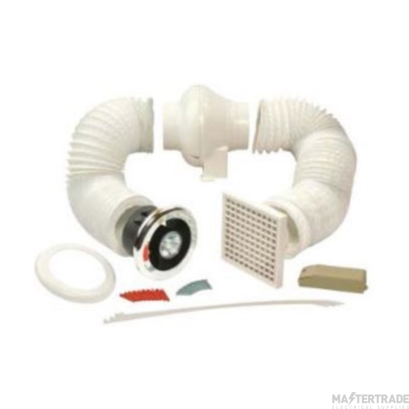 Manrose Centrifugal Showerlite Fan Kit c/w Warm White Bulb