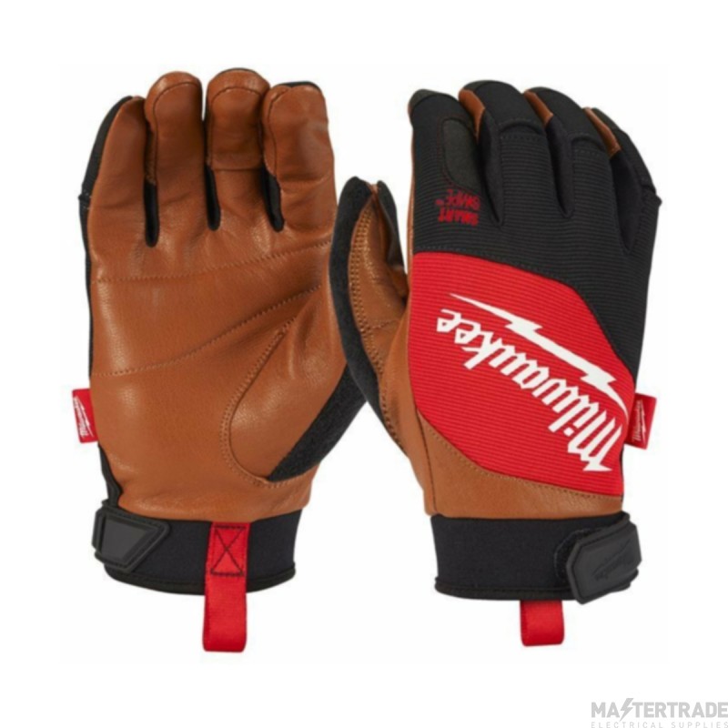 Milwaukee Gloves Hybrid Leather XL Size 10