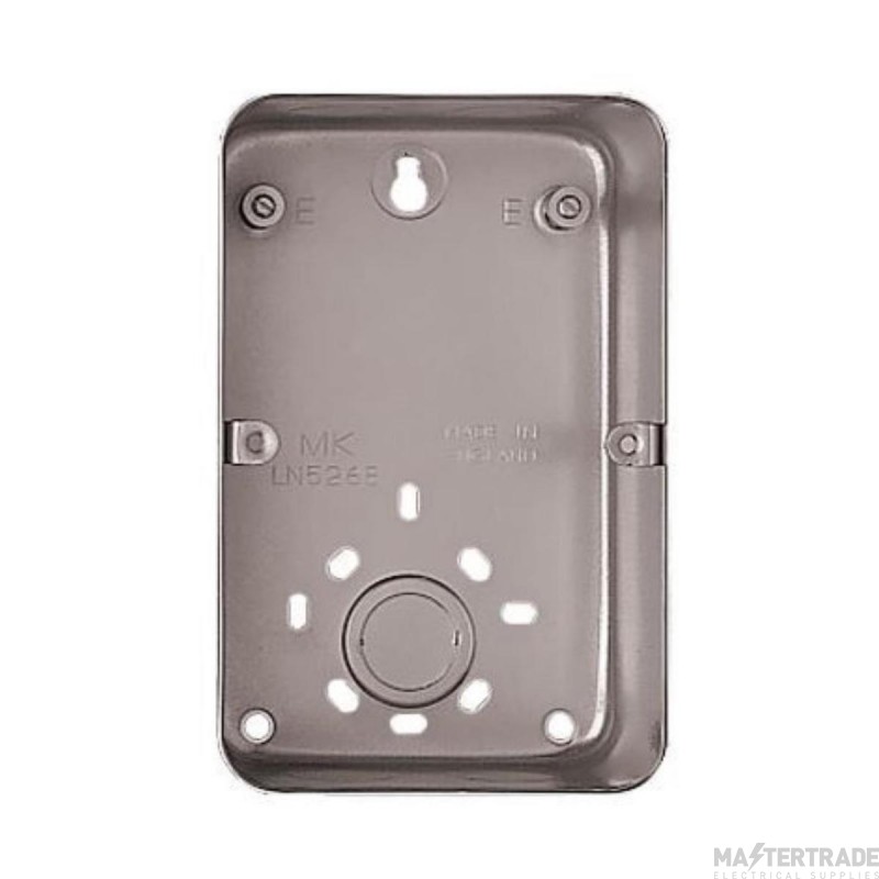 MK Box Surface for 32A TP&N Switches 65mm Aluminium
