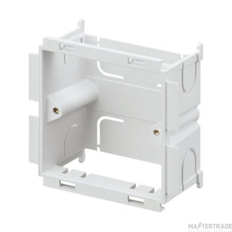 MK Prestige 3D Box 1 Gang for 3C Main Carrier White PVC