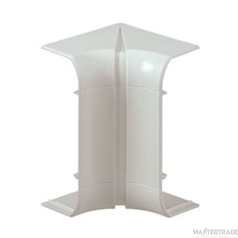 MK Prestige 3D Corner Internal for Skirting Trunking White PVC