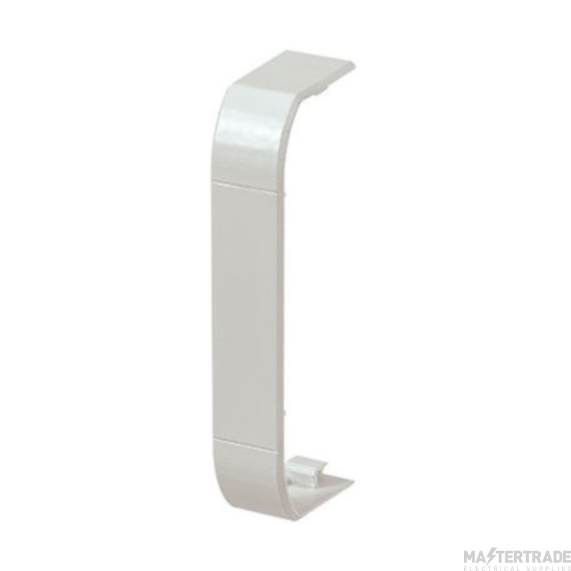 MK Prestige 3D Cover Joint for Skirting Trunking White PVC