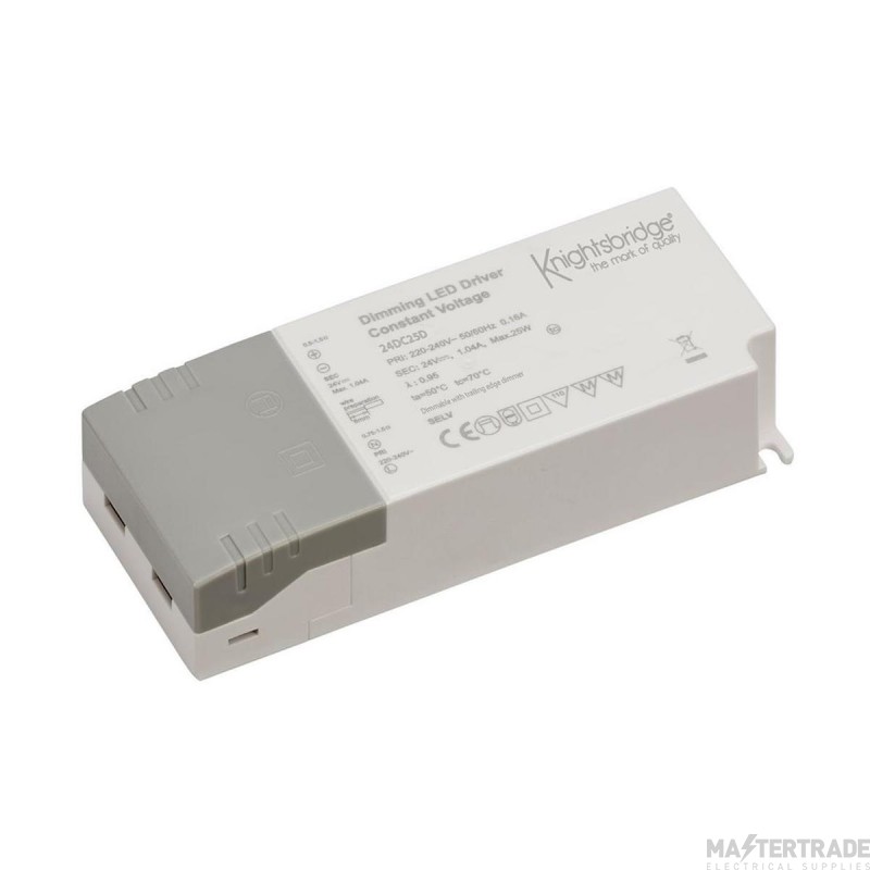 Knightsbridge Driver LED Constant Voltage Dimmable IP20 25W 24V DC