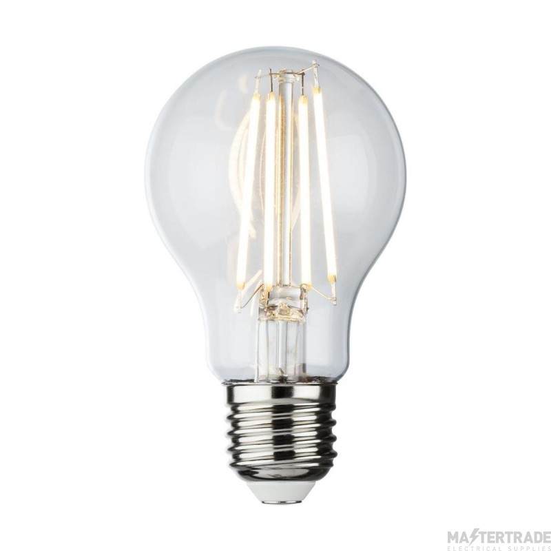 Knightsbridge 8W LED E27 GLS Filament Lamp 2700K Clear Filament Dimmable