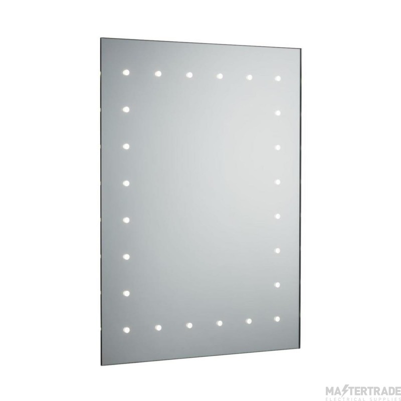 Knightsbridge 600x450mm LED Bathroom Mirror c/w Demister Shaver Socket & Motion Sensor