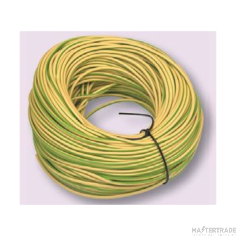 Niglon 2mmx100m Green/Yellow PVC Sleeving